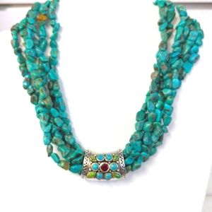 Sterling Silver and Turquoise Necklace